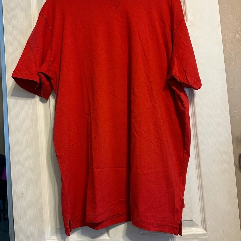 Woolrich Mens T-Shirt Short Sleeve Casual Everyday Red XXL - Picture 1 of 4